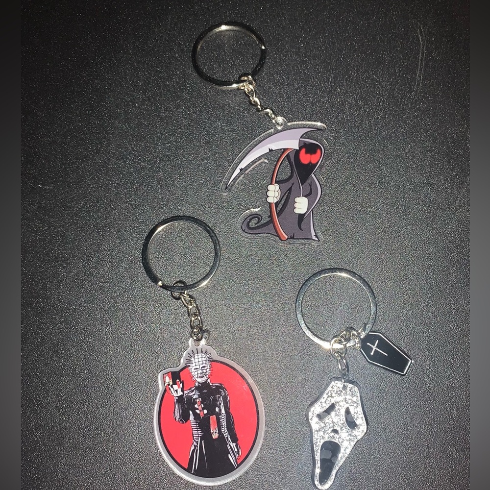 - Lot of 3 Movie Series Horror Keychains